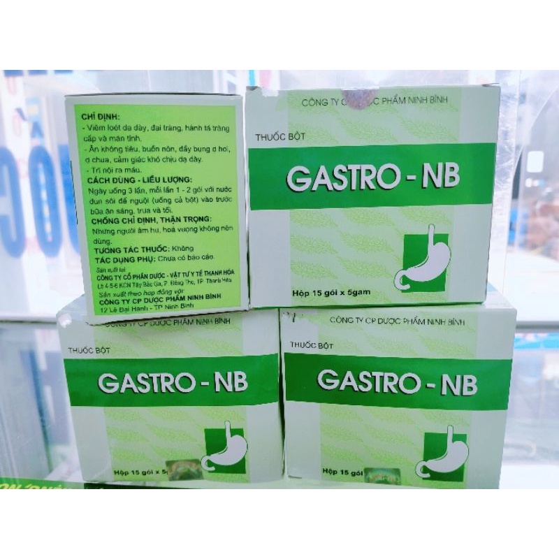 Gastro NB hộp 15 gói Ninh Bình bột dạ dày