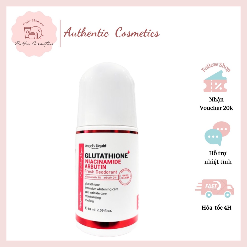 Lăn Khử Thâm Angel's Liquid Sáng Da Vùng Dưới Cánh Tay 60ml