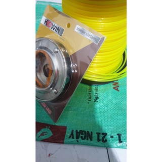 Ổ cước cắt cỏ 4 chấu + cước phát cỏ 5 mét