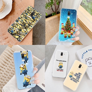 Ốp lưng điện thoại mềm cho Samsung Galaxy J8 Plus J6 Prime J7 Duo Pro VM147 hình Minion