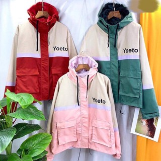 Áo khoác Kaki 2 màu chữ yoe to