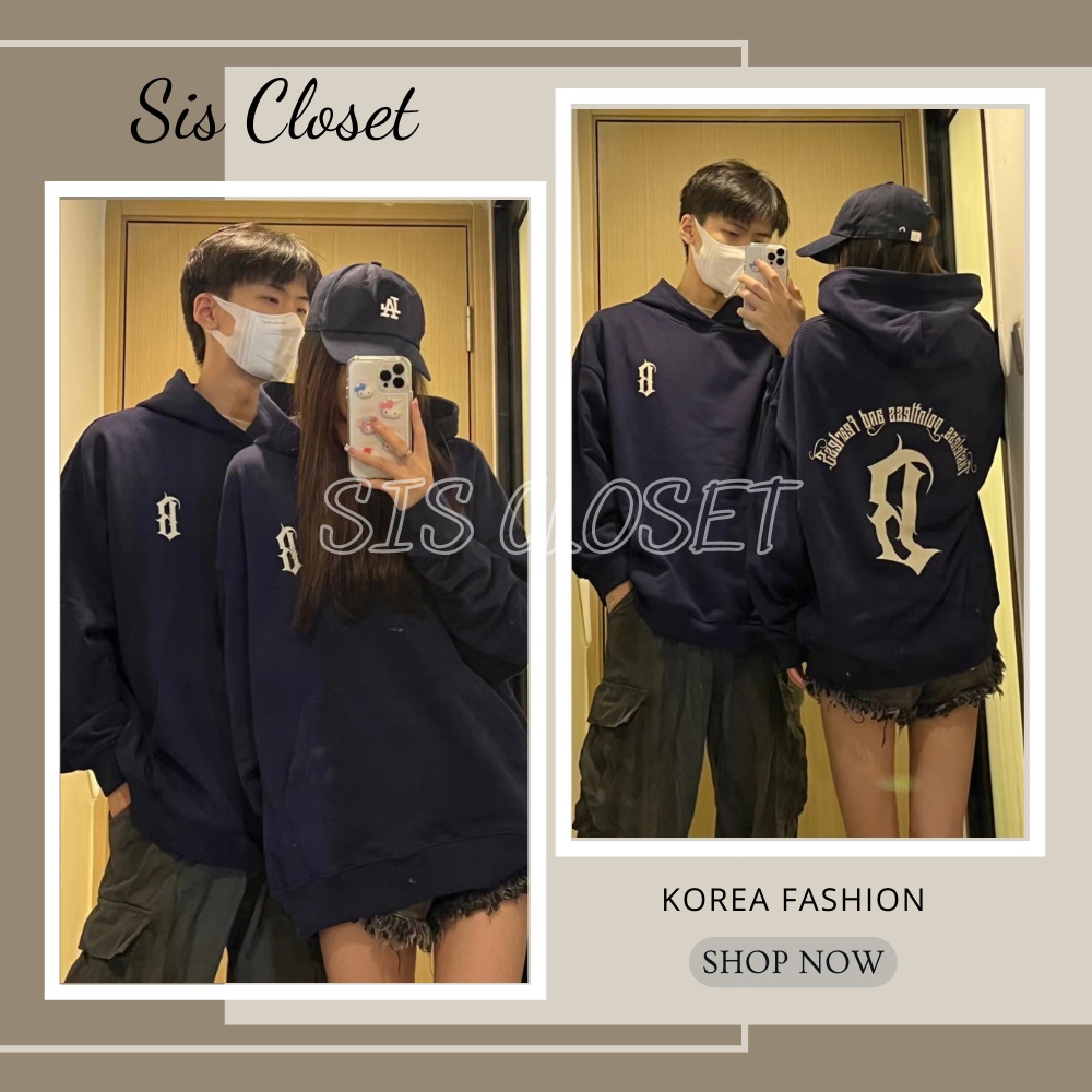 Áo hoodie chữ B nam nữ chất liệu nỉ ngoại mềm mịn mũ 2 lớp dày dặn form rộng unisex 75kg