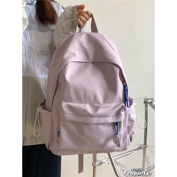 Balo cặp sách có sẵn đi học chống nước màu pastel xinh xắn Trang Xuka