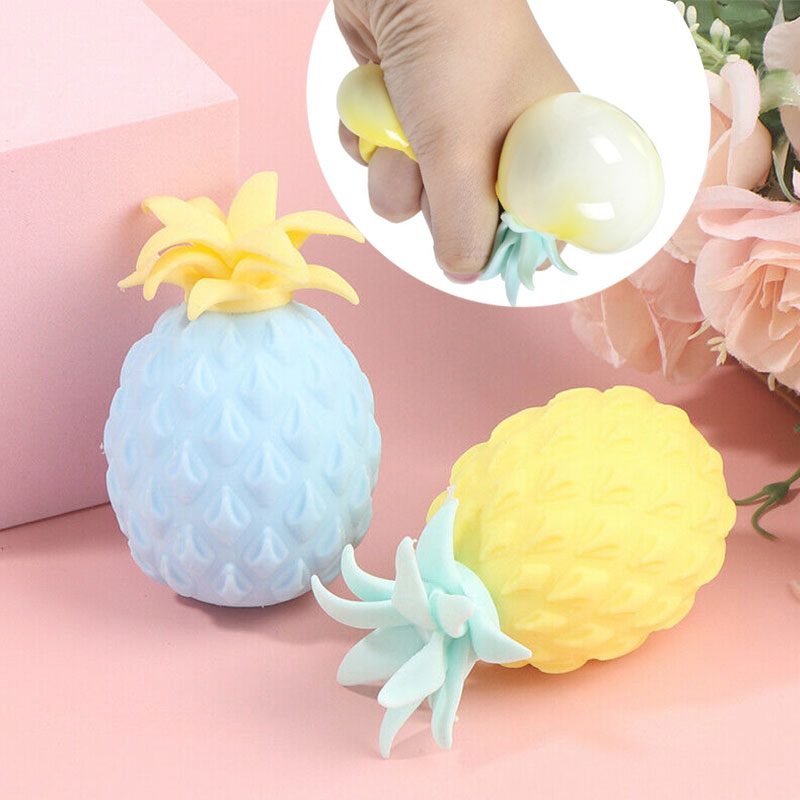 Đồ chơi bóp tay mềm giảm căng thẳng hình quả dứa dễ thương