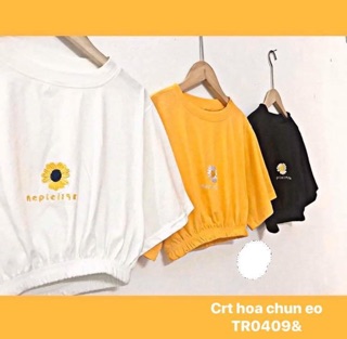 Áo crt chun gấu hoa cúc - TR