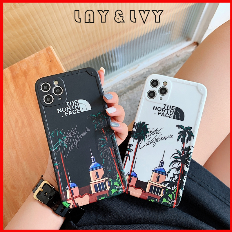 Fashion Brand The North Face Hotel California Yellowstone Park IMD Silicone Straight Edge Phone Case Soft Case for IPhone7/8 7Plus/8Plus IPhone X/XS/XR/XSMAX IPhone 11 11pro 11pormax IPhone 12mini 12pro 12promax