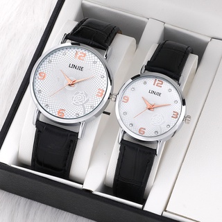 Đồng hồ nam + đồng hồ nữ Đồng hồ thạch anh tương tự Đồng hồ dây da thông thường Đồng hồ cặp đôi