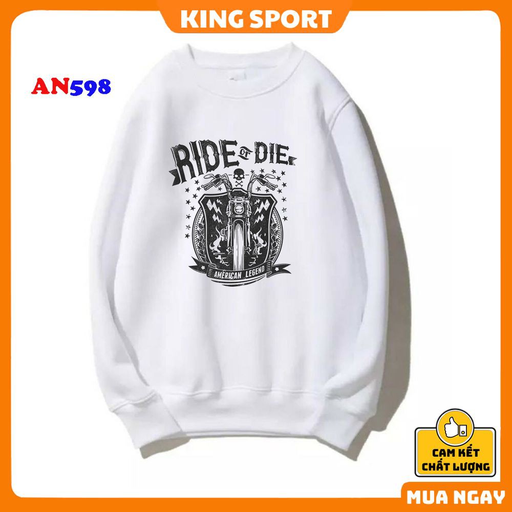 Áo nỉ sweater nam nữ form rộng thu đông dài tay chính hãng KING SPORT áo nỉ form rộng phong cách hàn quốc mùa đông ấm áp