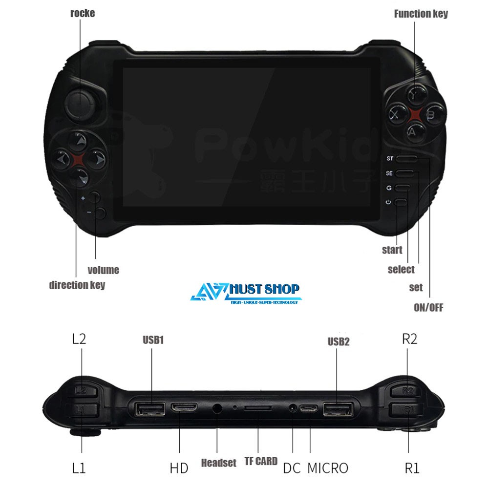 Máy Chơi Game X15 Hệ Điều Hành Android 7.0 Hỗ Trợ Full game PSP/PS1/N64 Cân God Of War/PUBG Màn Hình Cảm Ứng | BigBuy360 - bigbuy360.vn