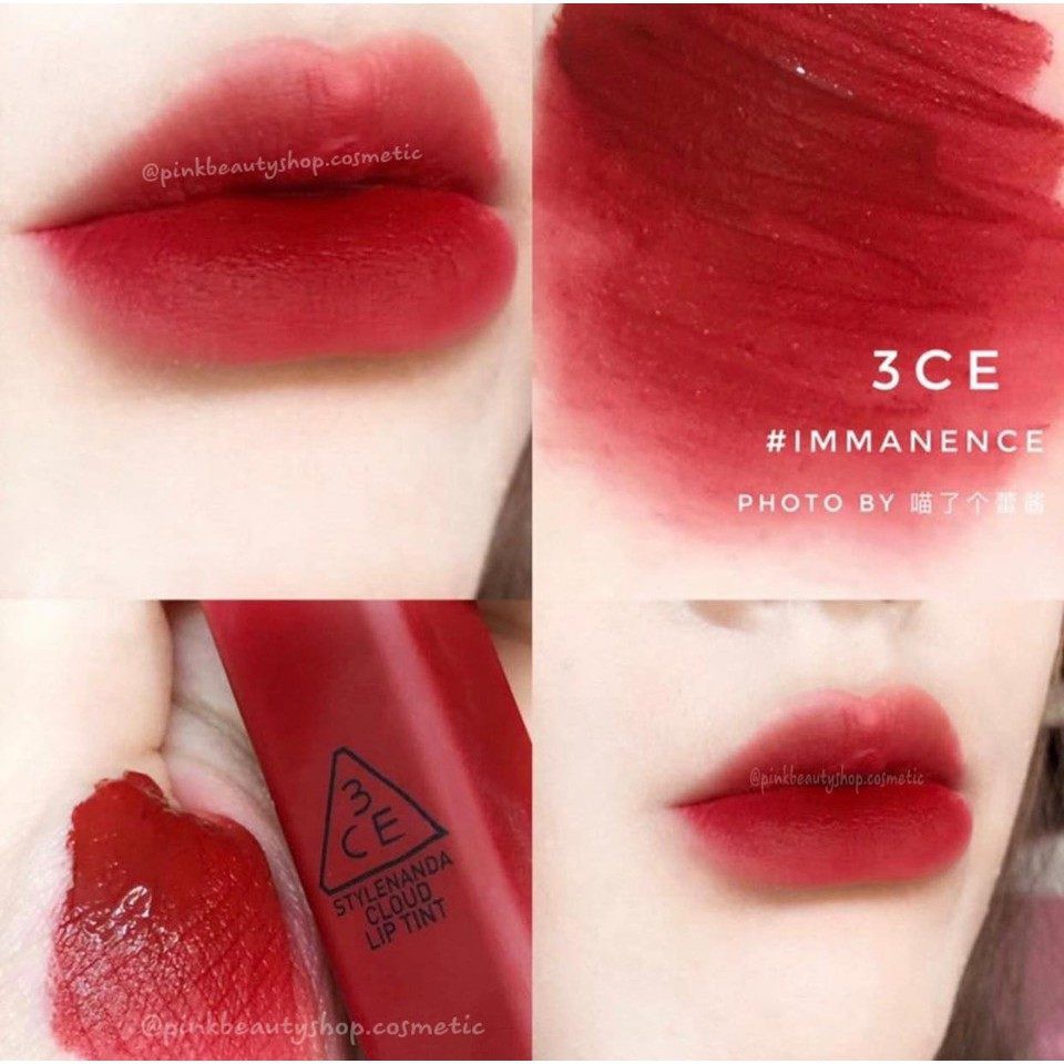 Son kem 3CE Cloud Lip Tint [HÀNG CHÍNH HÃNG] / Son 3ce màu tông đất thiết kế cưc sang trọng