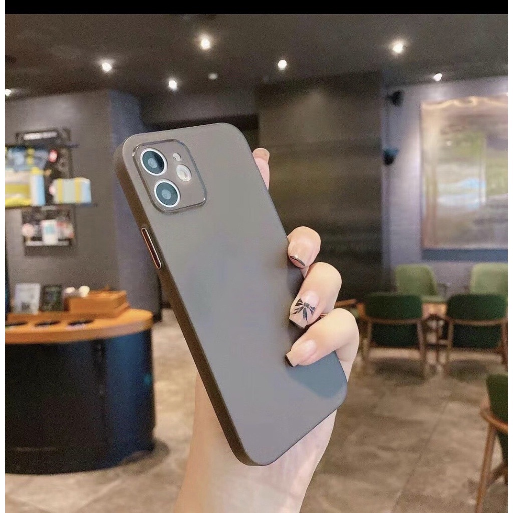 Ốp lưng iPhone 12/ 12 Pro/ 12 Pro Max nhám siêu mỏng, chống ố và bảo vệ camera