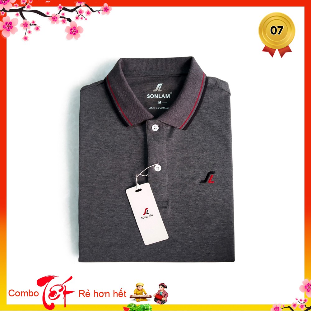 Áo Thun Nam Có Cổ ⚡️ Hàng VNXK Cao Cấp ⚡️ Áo Thun Nam Polo Sonlam V1 Màu Lông Chuột