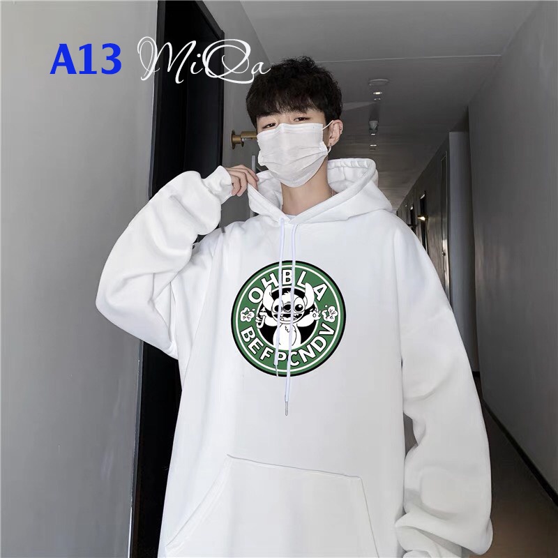 Áo Nỉ Bông Thời Trang UNISEX Hoạ Tiết Logo Stitch Cute 🍀/ HOODIE FREESIZE 💜MiQa 💜 #19 | BigBuy360 - bigbuy360.vn