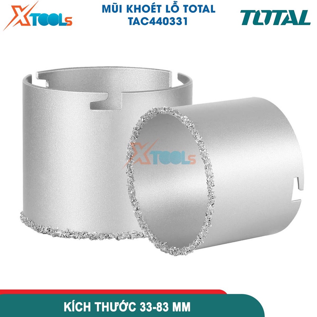 Mũi khoét gỗ tròn phi 33-83mm Total chất liệu yg8c-a3 phù hợp với TAC4203 - [xtools][chính hãng]