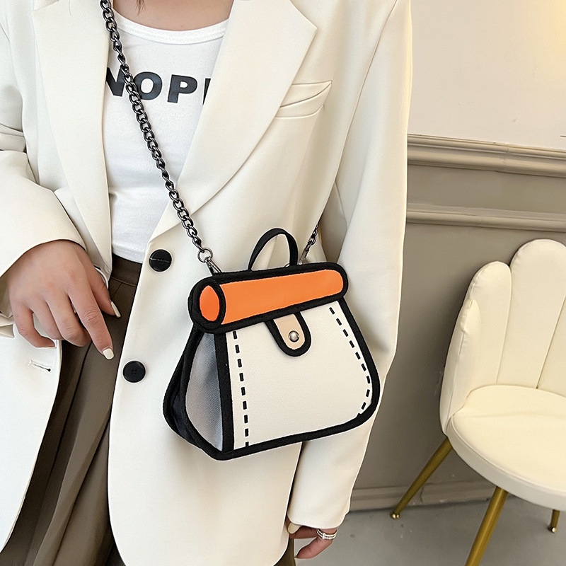 Túi Đeo JASMIN NOIR Chéo Canvas Có Khóa Cho Nữ