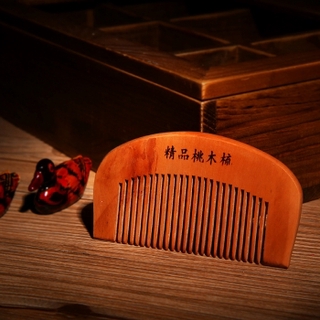 Lược Gỗ Đào Tự Nhiên Chống Tĩnh Điện Mát Xa Da Đầu