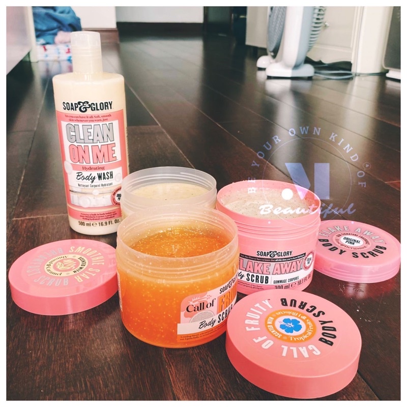 SOAP & GLORY SỮA TẮM ,TẨY DA CHẾT FULLSIZE
