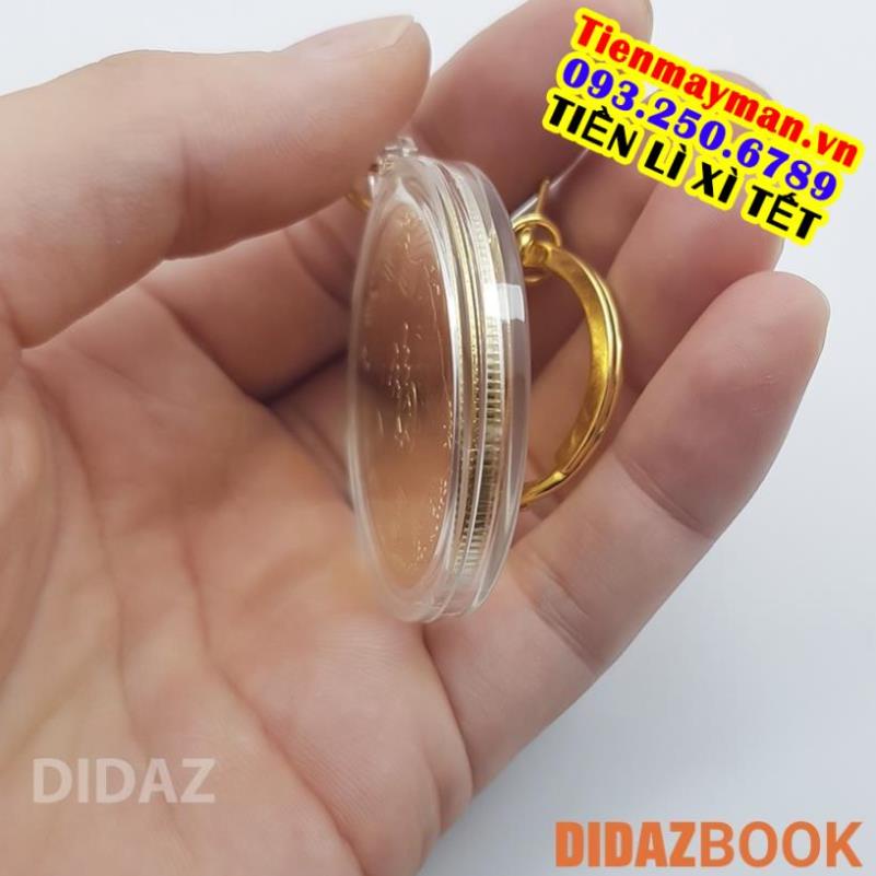 Móc Treo Chìa Khóa xe máy, ô tô, xe hơi Đồng Xu Quan Thế Âm Bồ Tát, cầu bình an, quà tặng ý nghĩa