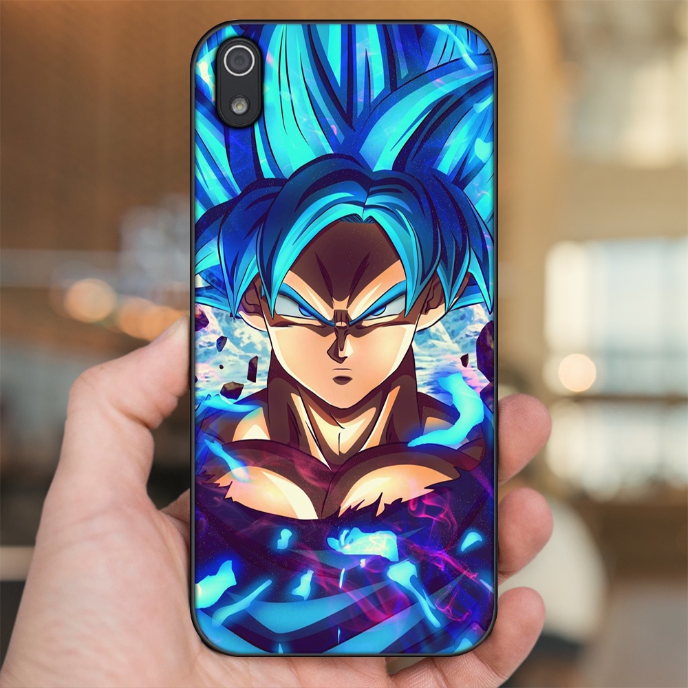 Ốp lưng Xiaomi Redmi 7A viền đen in hình Goku Dragon Ball