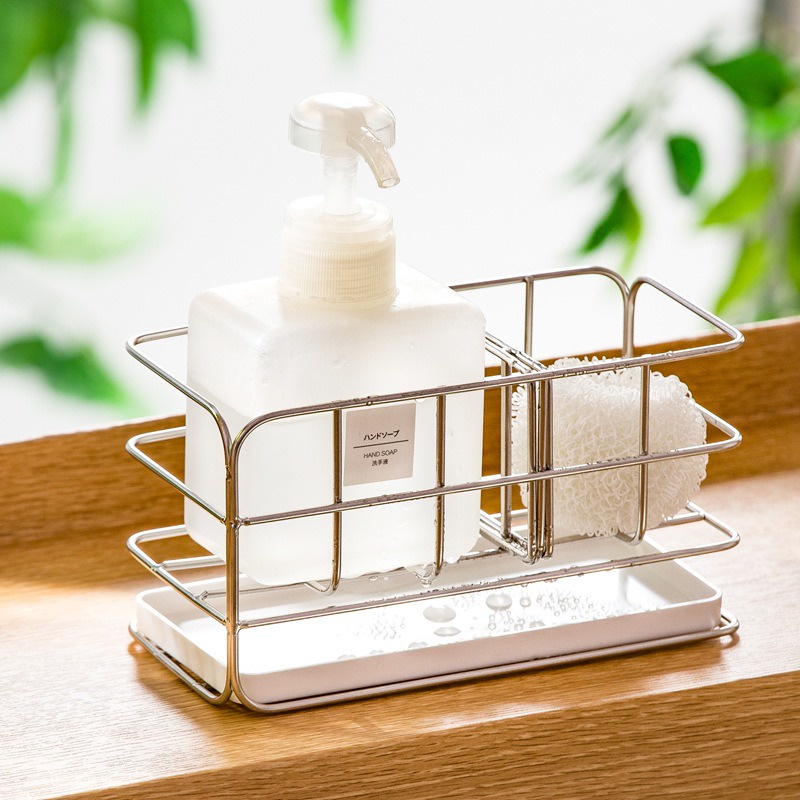 Giá đựng miếng xốp rửa chén đa năng bằng thép không gỉ 304 cho nhà bếp nhà tắm mới chất lượng cao