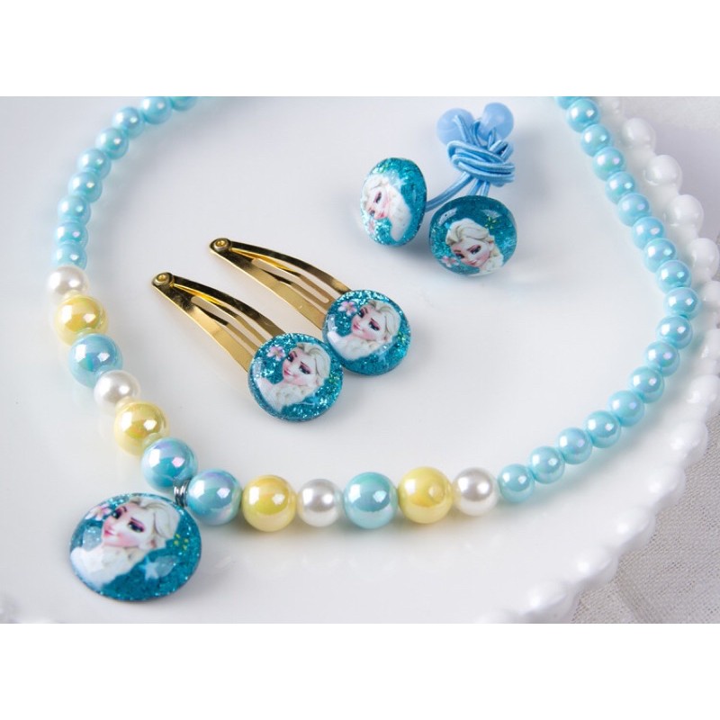Set bộ trang sức 10món công chúa elsa dễ thương cho be