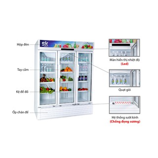 TỦ MÁT SUMIKURA 1200 LÍT SKSC-1403WG3