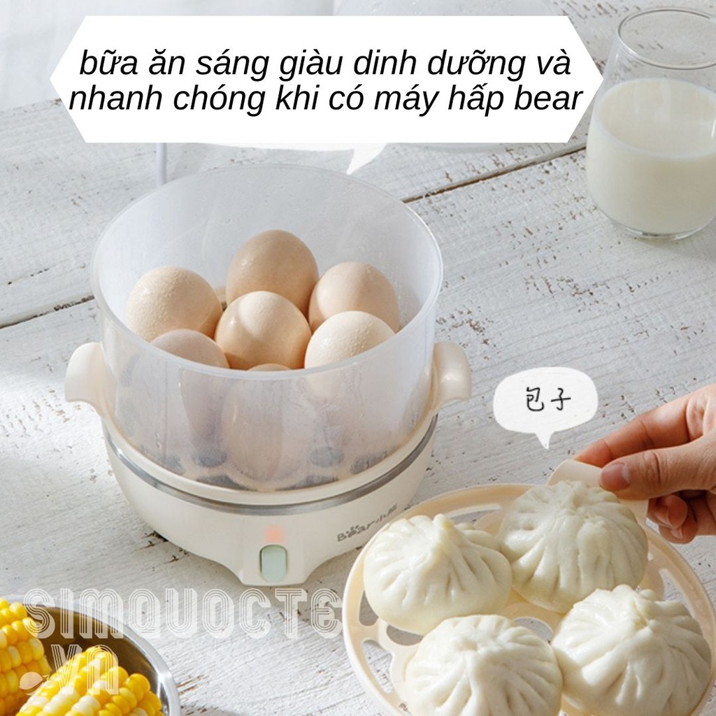 [1 đổi 1 trong 3 ngày] Máy Hấp Bánh, Trứng, Rau củ, Thức Ăn  - Hàng Chính Hãng BEAR