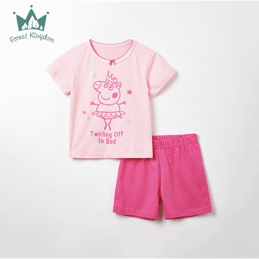 Bộ thun bé Gái Forest KINGDOM dễ thương (9 - 29kg)