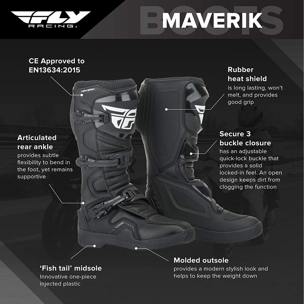 Giày Bảo Hộ Fly 2019 Maverik Xe Cào Cào Moto ADV PKL Chrunix