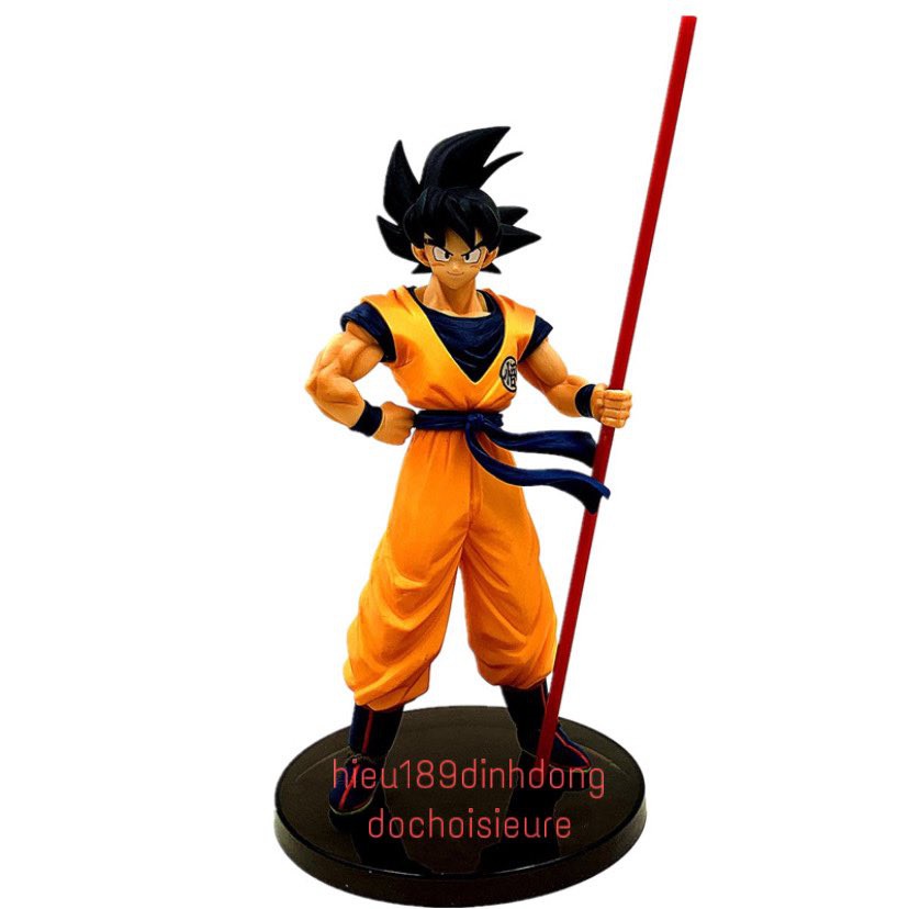 Mô hình songoku cầm gậy 7 viên ngọc rồng Dragon Ball