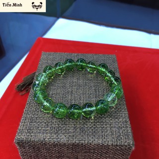 Vòng Tay Đá Ưu Linh Xanh Lá 10 ly