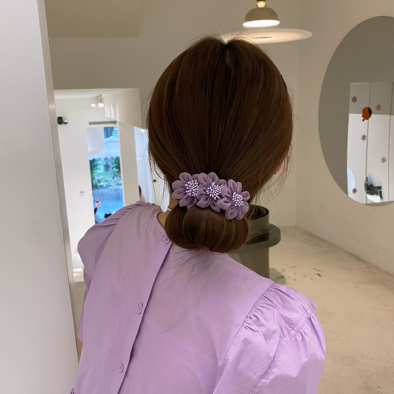 Dây Cột Tóc Thiết Kế Đơn Giản Xinh Xắn Cho Nữ