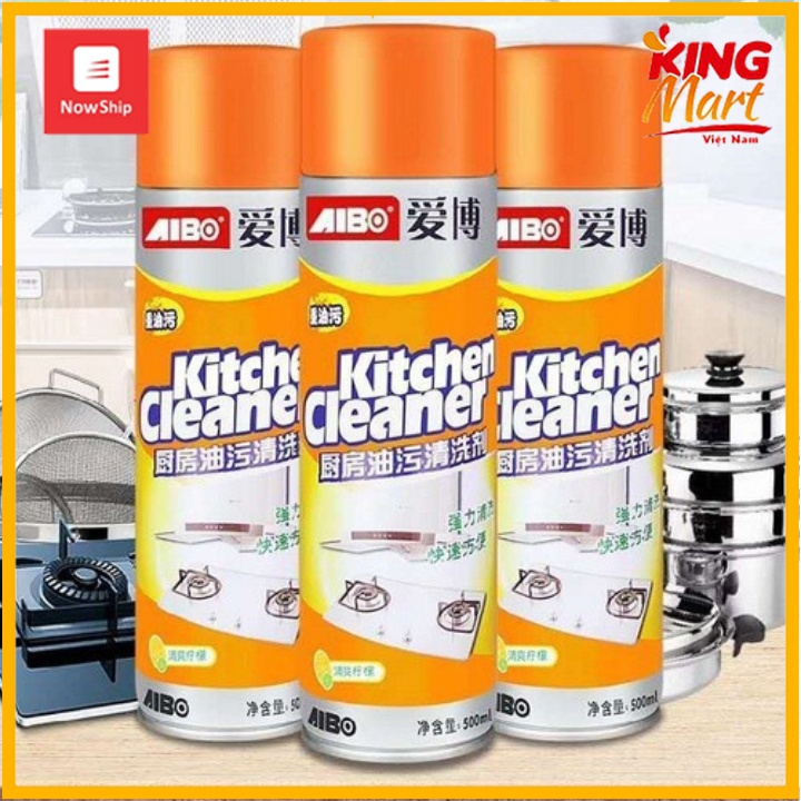 Bình xịt tẩy rửa đa năng nhà bếp, tẩy dầu mỡ, vết ố, oxi hóa hiệu quả Kingmart68