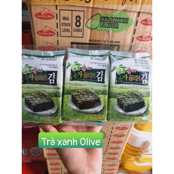 Rong biển Hàn Quốc ăn liền 3 gói 1 lốc không cay 2023