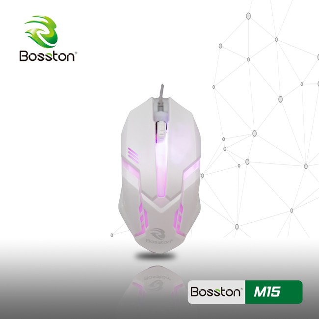 Chuột có dây USB Bosston LED M15 - Hàng chính hãng