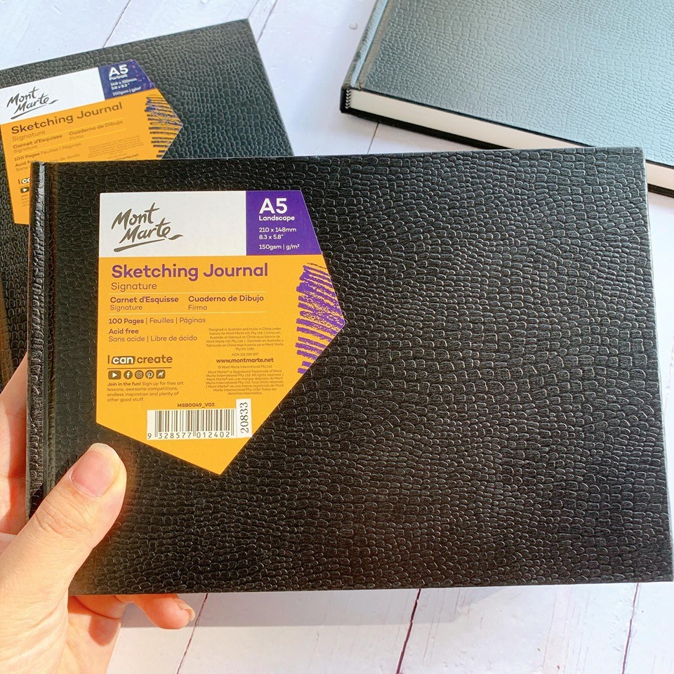 Sổ Mont Marte Signature Sketching Journals A5|A4|A3 150gsm