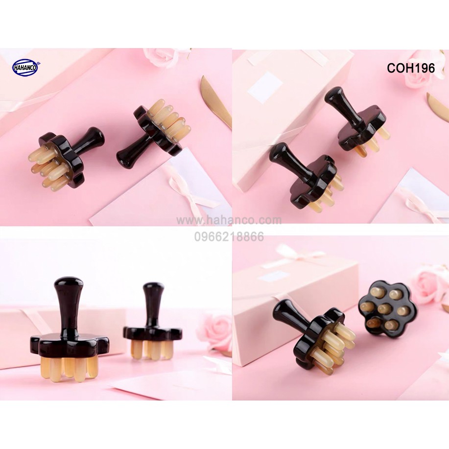 Lược Sừng Mát Xa Chuyên Dụng Toàn Thân Đa Năng HAHANCO Làm Đẹp/Thư Giãn - COH196