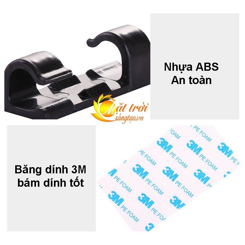 Vỉ 20 nút giữ dây điện