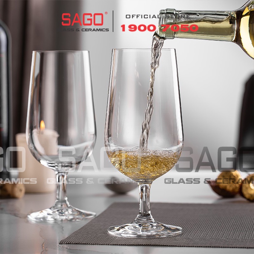 Ly thủy Tinh Pha Lê IDELITA Rhome Embassy Beer Crystal Glasses 400ml