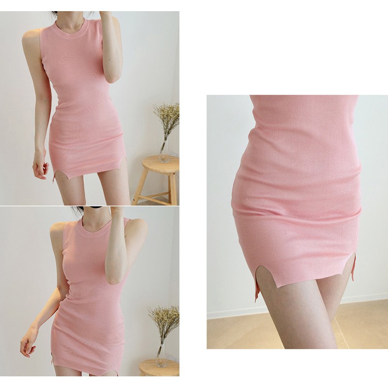 Váy body ✿ FREESHIP ✿ Đầm nữ 3 lỗ xẻ đùi thời trang mã DAM0033