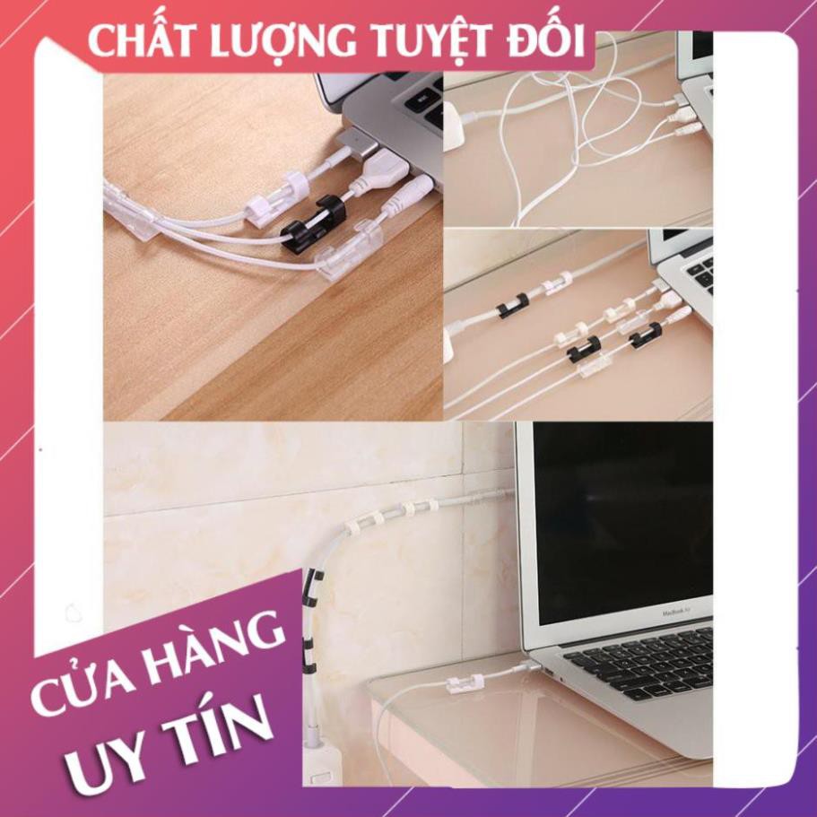 [Tặng kèm băng dính 3M] Set 16 kẹp giữ cố định dùng để đi đường dây điện, cáp mạng  - Lan Chi Mart