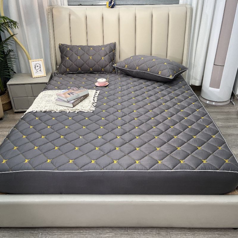 Set ga gối lụa tơ tằm trần bông thương hiệu cao cấp