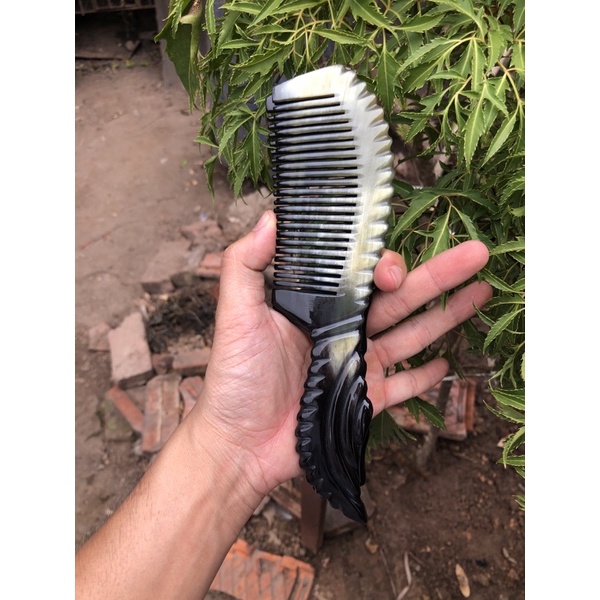 Lược chải tóc sừng trâu dài 20 cm loại cao cấp