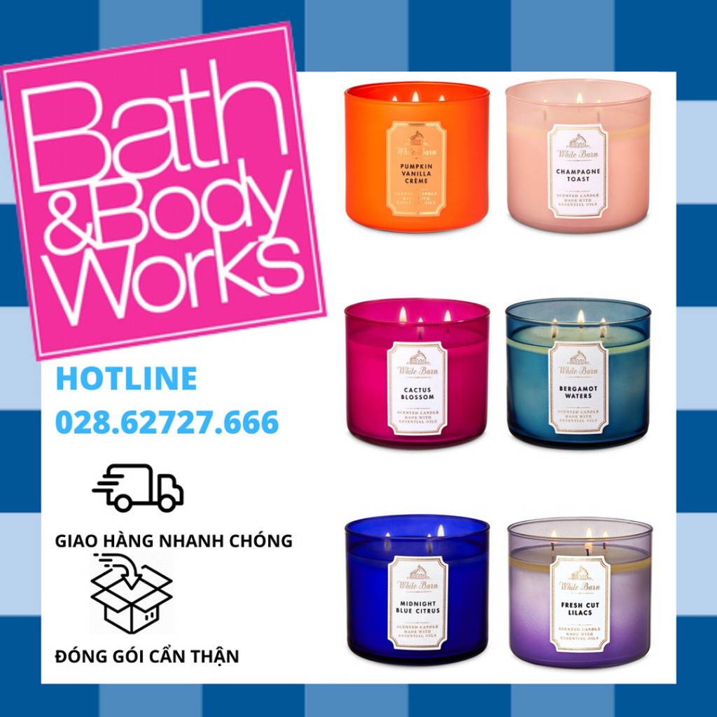 [LINK 2/4 - ĐỦ MÙI] Nến thơm Bath And Body Works 411g