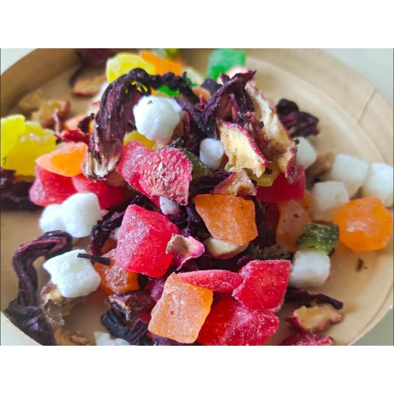 TÚI 1KG VỤN TRÁI CÂY SẤY LẠNH- TRÀ TRÁI CÂY💯 ẢNH THẬT