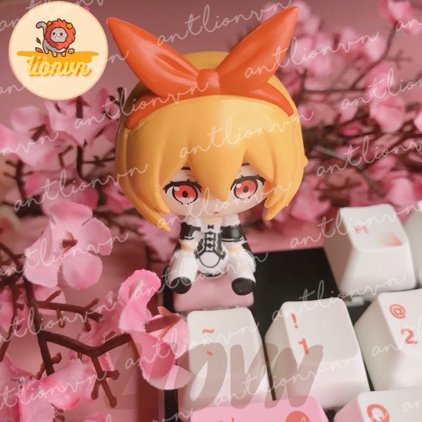 Keycap lẻ hình Nhân Vật Rem and Ram Anime RE:ZERO Chibi siêu dễ thương Lionvn