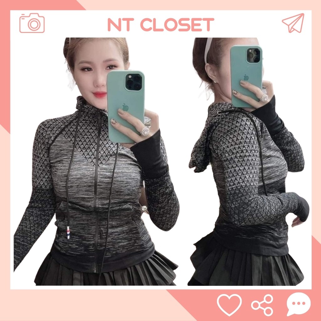Áo khoác chống nắng thể thao nữ QC NT CLOSET - AK049