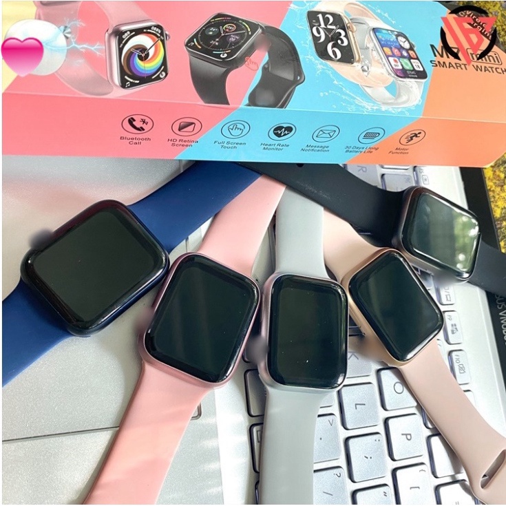 Đồng hồ thông minh M7 mini - Cài hình nền - Nút tròn xoay được - Nút nguồn riêng biệt - Cài mật khẩu - Sạc ko dây