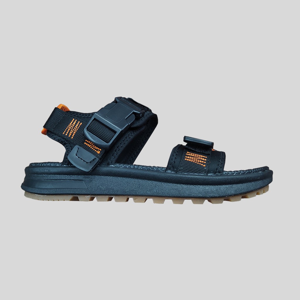 Giày Sandal Letas Nam Nữ - D711B Đen