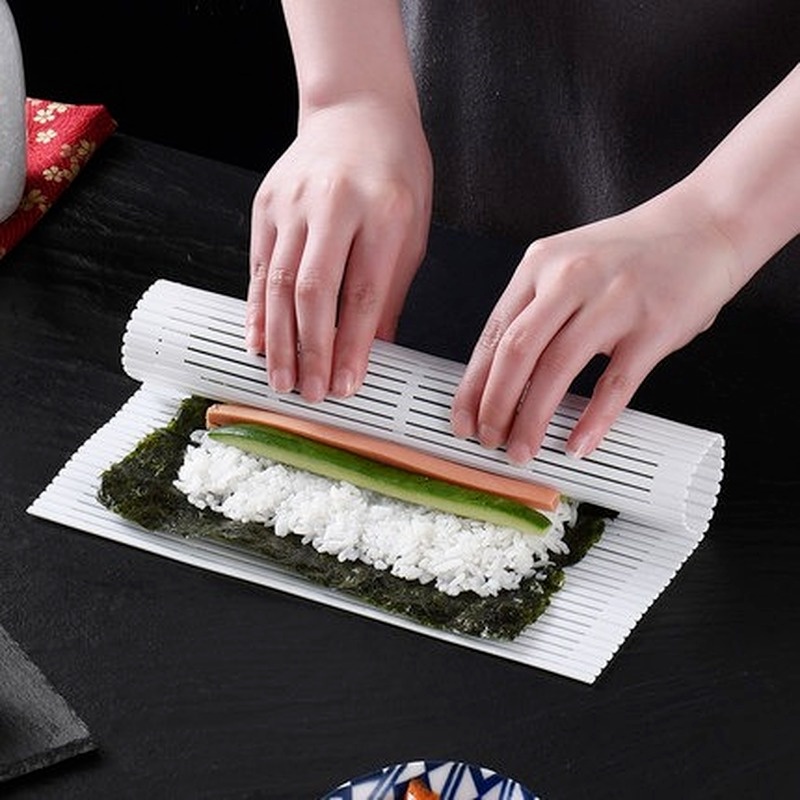 Thảm Cuộn Sushi Bằng Nhựa Tre Có Thể Tái Sử Dụng Tiện Lợi